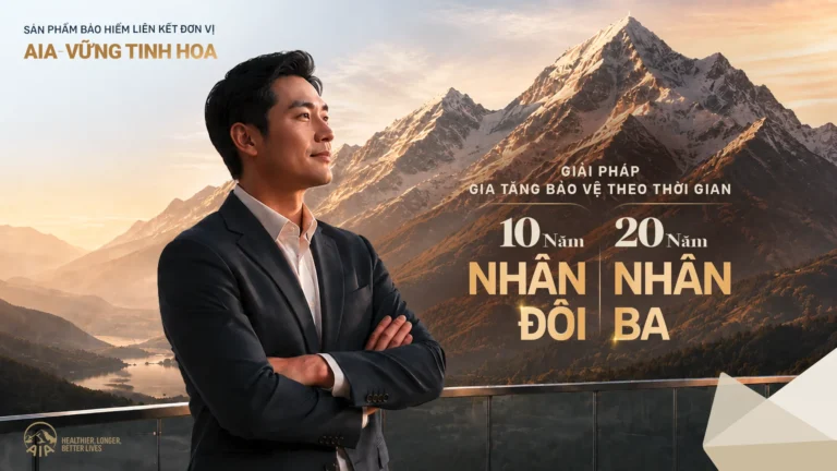 AIA ra mắt Vững Tinh Hoa: điểm đáng chú ý ở quyền lợi bảo vệ tăng dần